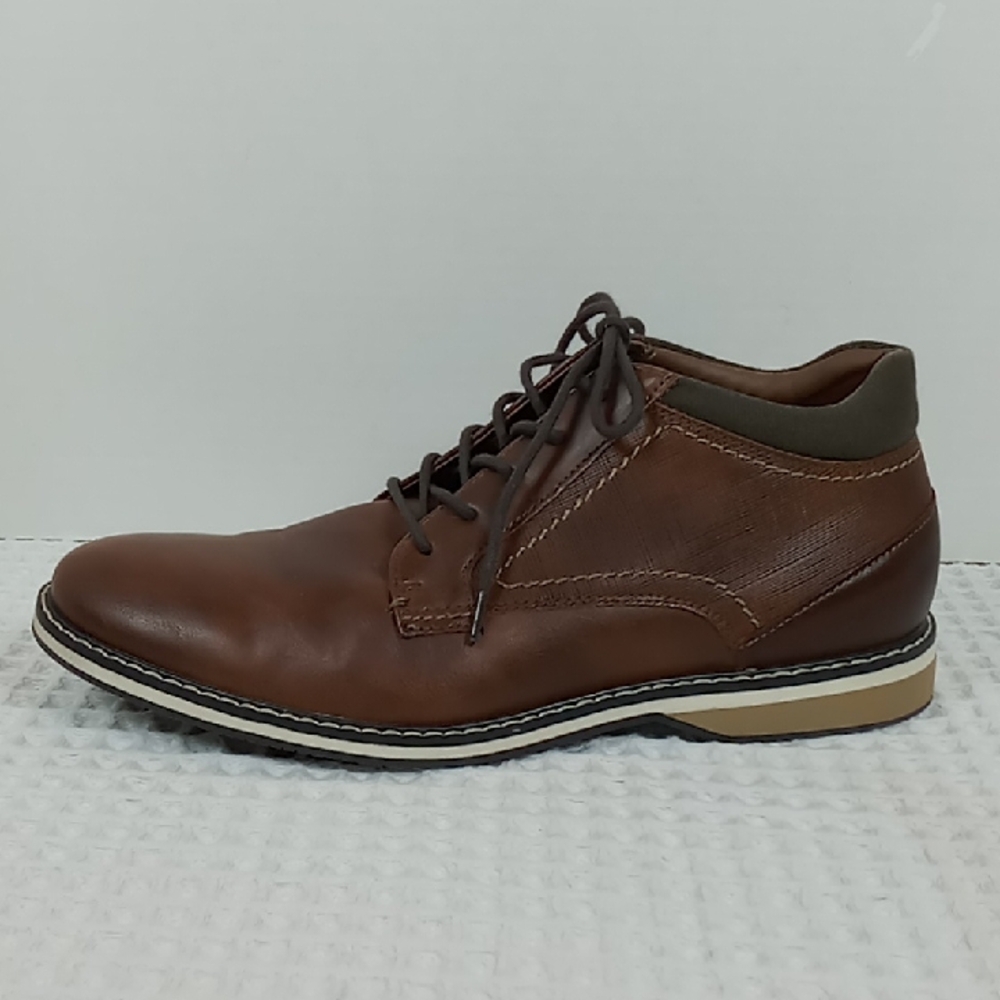 Hawker Rye Iboven Low Chukka Ankle Boots Men's Brown Leather Size 8.5/41.5